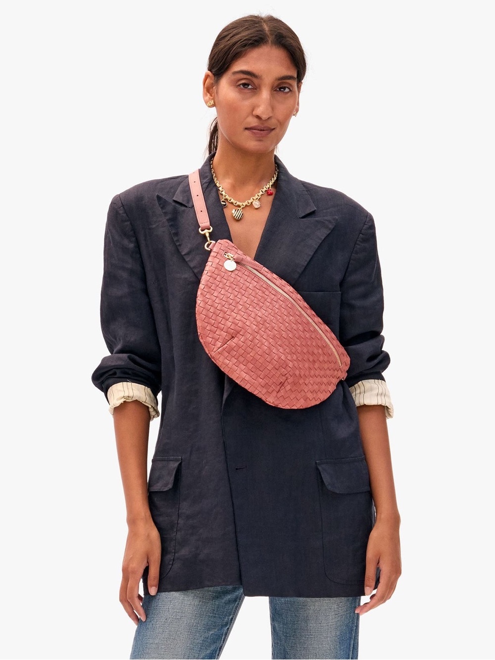 Clare V Grande Fanny in Rose Clay - Picture 8 of 8